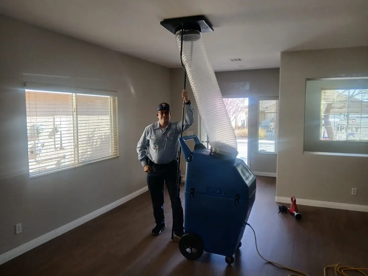 Professional Dryer Vent Cleaning work inside a Hillsborough home